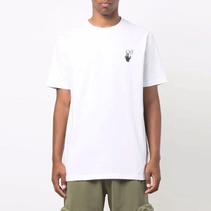 Camiseta blanca de manga corta con estampado Caravaggio de Off-White para hombre, colección FW21