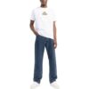 Camiseta blanca de manga corta con estampado de flechas invertidas de Off-White para hombre, colección primavera-verano 2022