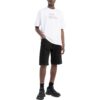 Camiseta blanca de manga corta con estampado de flechas y color liso Off-White para hombre, colección primavera-verano 2022