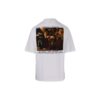 Camiseta blanca de manga corta con estampado de letras del alfabeto SS22