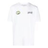 Camiseta blanca de manga corta con estampado de logotipo Off-White para hombre, colección primavera-verano 2022