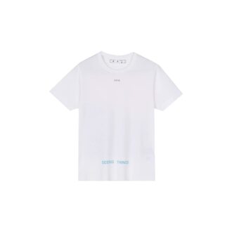 Camiseta blanca de manga corta con estampado de Marilyn Monroe para hombre de Off-White