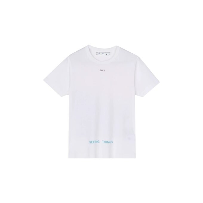 Camiseta blanca de manga corta con estampado de Marilyn Monroe para hombre de Off-White