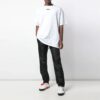 Camiseta blanca de manga corta con estampado del logotipo de Caravaggio en la espalda, colección primavera-verano 2020