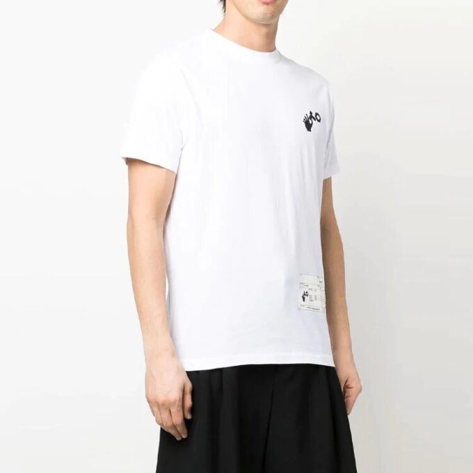 Camiseta blanca de manga corta con estampado del logotipo de Off-White Men’s x Teenage Engineering