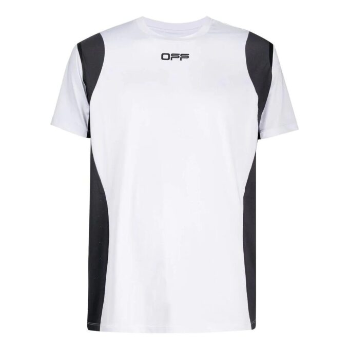 Camiseta blanca de manga corta con estampado del logotipo de Off-White para hombre