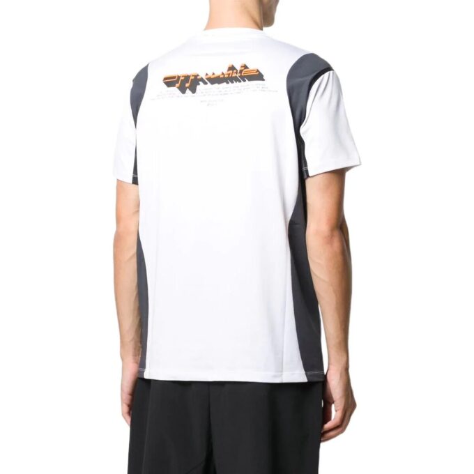 Camiseta blanca de manga corta con estampado del logotipo de Off-White para hombre