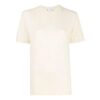 Camiseta blanca de manga corta, cuello redondo y corte entallado Off-White SS21