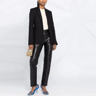Camiseta blanca de manga corta, cuello redondo y corte entallado Off-White SS21