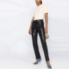 Camiseta blanca de manga corta, cuello redondo y corte entallado Off-White SS21