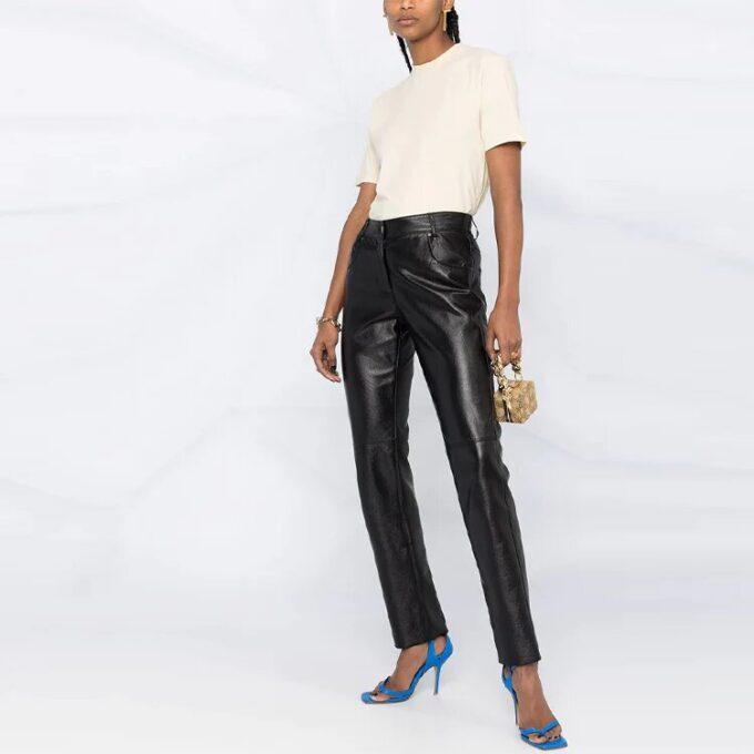 Camiseta blanca de manga corta, cuello redondo y corte entallado Off-White SS21