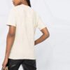 Camiseta blanca de manga corta, cuello redondo y corte entallado Off-White SS21