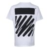 Camiseta blanca de manga corta de algodón con estampado de cebra de Off-White para hombre, colección primavera-verano 2022
