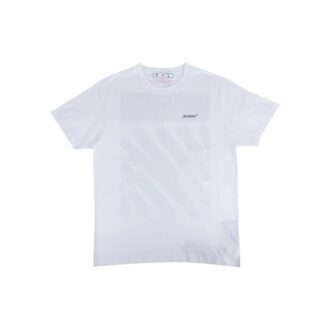 Camiseta blanca de manga corta de algodón con estampado de cebra de Off-White para hombre, colección primavera-verano 2022