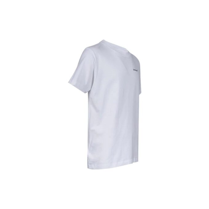 Camiseta blanca de manga corta de algodón con estampado de cebra de Off-White para hombre, colección primavera-verano 2022