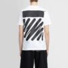 Camiseta blanca de manga corta de algodón con estampado de cebra de Off-White para hombre, colección primavera-verano 2022
