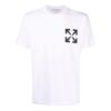 Camiseta blanca de manga corta de algodón con estampado de flechas para hombre de Off-White
