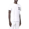 Camiseta blanca de manga corta de algodón con estampado de flechas para hombre de Off-White