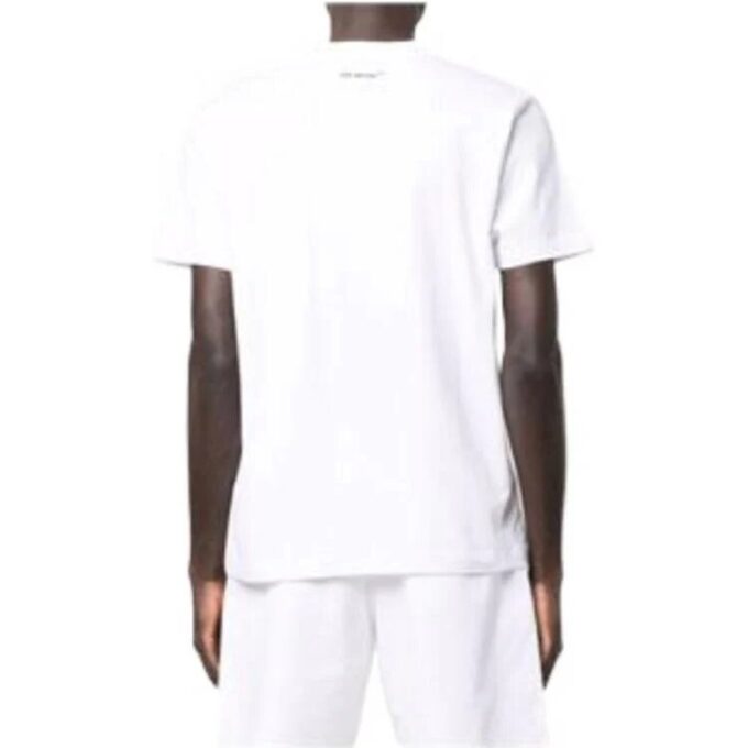 Camiseta blanca de manga corta de algodón con estampado de flechas para hombre de Off-White