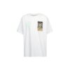 Camiseta blanca de manga corta holgada Off-White para hombre C/O VIRGIL ABLOH con estampado de esqueleto