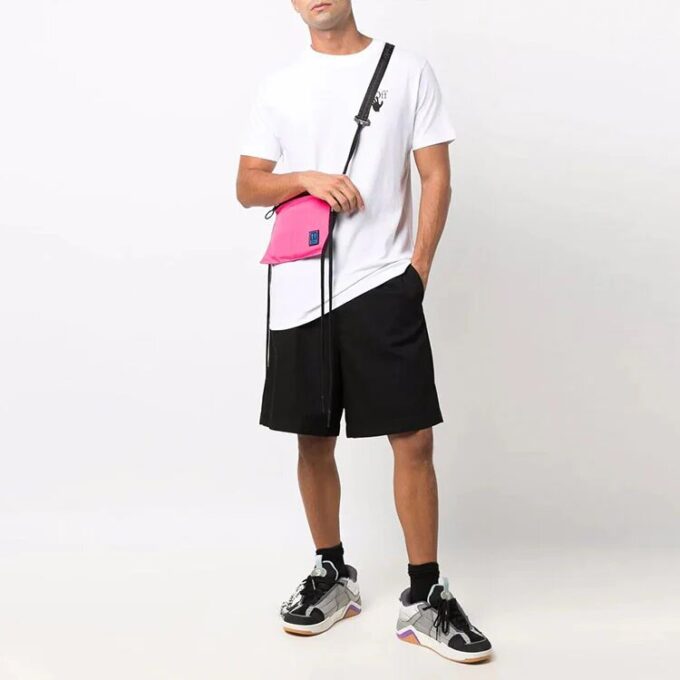 Camiseta blanca de manga corta lisa con flecha Caravaggio de Off-White para hombre