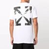 Camiseta blanca de manga corta lisa con flecha Caravaggio de Off-White para hombre