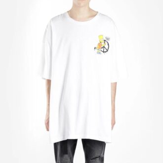 Camiseta blanca de manga corta Off-White para hombre C/O VIRGILABLOH Simpson Arrow