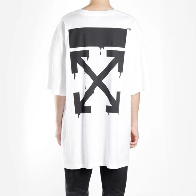 Camiseta blanca de manga corta Off-White para hombre C/O VIRGILABLOH Simpson Arrow