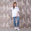 Camiseta blanca de manga corta y corte ajustado con estampado del logotipo Tomboy Rainbow de Off-White