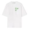 Camiseta blanca de manga corta y corte holgado con estampado de flechas Diagonal Arrow pintadas con spray para hombre de Off-White, colección primavera-verano 2022