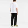 Camiseta blanca de manga corta y cuello redondo con estampado Caravaggio de Off-White para hombre, colección FW21, corte entallado