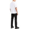 Camiseta blanca de manga corta y cuello redondo con estampado de logotipo de Off-White para hombre