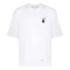 Camiseta blanca de manga corta y cuello redondo con estampado del logotipo y motivo de flechas Caravaggio de Off-White para hombre, colección primavera-verano 2022