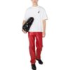 Camiseta blanca de manga corta y cuello redondo con estampado del logotipo y motivo de flechas Caravaggio de Off-White para hombre, colección primavera-verano 2022