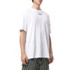Camiseta blanca de manga corta y cuello redondo con logo y estampado de grafitis de Off-White para hombre, corte holgado