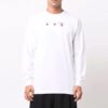 Camiseta blanca de manga larga con estampado de flechas para hombre de Off-White