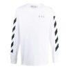Camiseta blanca de manga larga estampada para hombre de Off-White