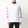 Camiseta blanca de manga larga estampada para hombre de Off-White