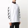 Camiseta blanca de manga larga estampada para hombre de Off-White