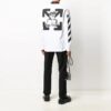 Camiseta blanca de manga larga estampada para hombre de Off-White