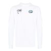 Camiseta blanca de manga larga Off-White para hombre, colección primavera-verano 2022, con estampado minimalista de grafitis