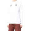 Camiseta blanca de manga larga Off-White para hombre, colección primavera-verano 2022, con estampado minimalista de grafitis