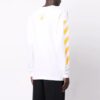Camiseta blanca de manga larga Off-White para hombre FW21 con pintura de Caravaggio