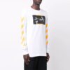 Camiseta blanca de manga larga Off-White para hombre FW21 con pintura de Caravaggio