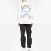 Camiseta blanca de manga larga y corte ajustado con tirantes de goma de Off-White para hombre, colección Otoño-Invierno 2021