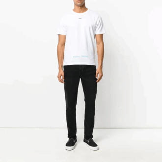 Camiseta blanca estampada para hombre de Off-White
