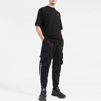 Camiseta casual de manga corta y corte recto para hombre de Off-White con estampado de letras del alfabeto, color blanco