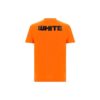 Camiseta clásica con estampado del logotipo, manga corta, naranja