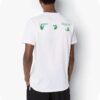 Camiseta con aplique de eslogan para hombre, blanca