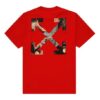 Camiseta con aplique de flecha Arrows para hombre, color rojo